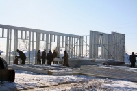 Строительство школы в селе Русские Шои Куженерского района